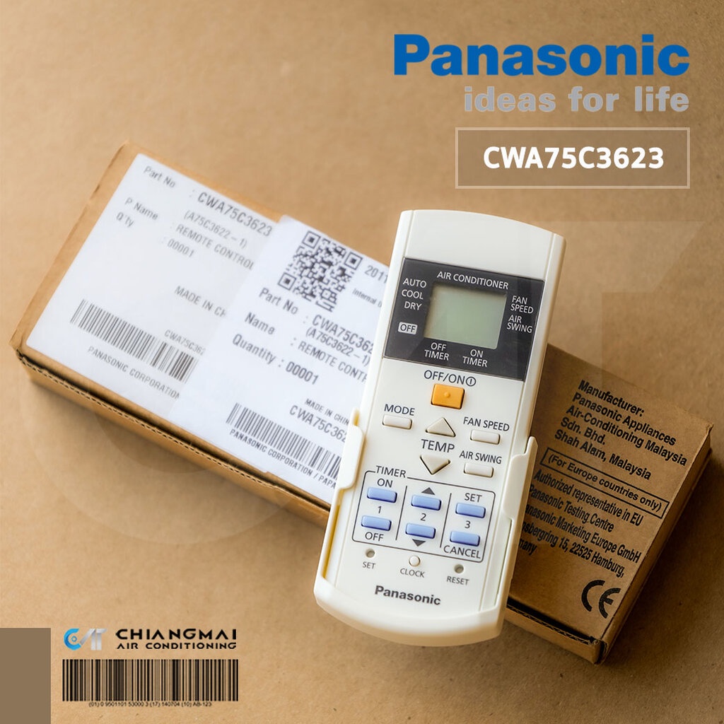 CWA75C3623 / ACXA75C16270 (ใช้แทน CWA75C4448) รีโมทแอร์ Panasonic รีโมทแอร์ พานาโซนิค ของแท้เบิกศูนย