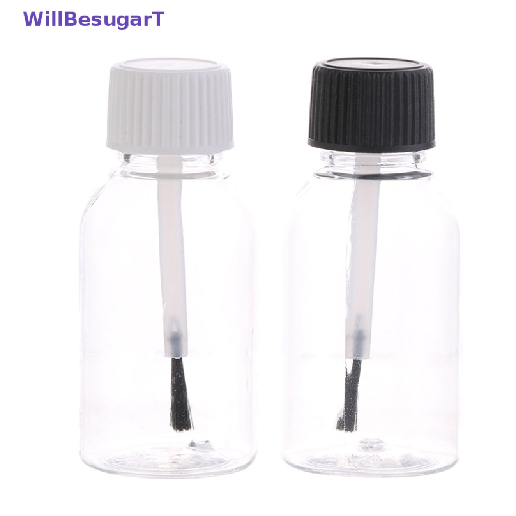 [WillBesugarT] ขวดน้ํายาทาเล็บ แบบใส ขนาด 5 10 15 20 30 มล. เติมได้ กันรั่วซึม