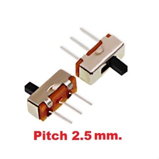 สวิตช์สไลด์ สวิตช์เลื่อน(10/20/30ชิ้น) 2 ทาง 3ขา สวิตช์เปิดปิด คันโยกยาว 4 mm สวิตช์เลื่อน 2 ทาง สินค้าพร้อมส่ง
