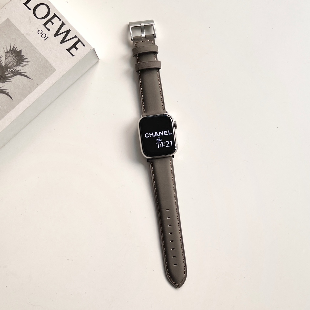 สายหนังหนังลูกวัวสําหรับ แอปเปิล ดู 38 มม.40 มม.41 มม.42 มม.44 มม.45 มม.49 มม.สําหรับ ฉันดู ชุด 10 9 8 7 กับ 6 5 4 3 2 1 สายนาฬิกา - รูปที่ 3