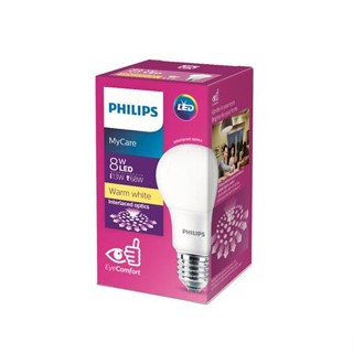 หลอด LED PHILIPS A60 8 วัตต์ WARMWHITE E27