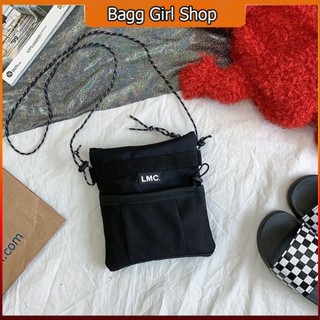 SACOCHE BAG ทูโทน กระเป๋าสะพายข้างผ้าไนลอนกันน้ำ