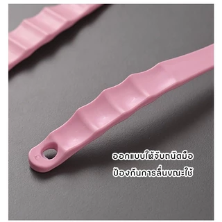 GaGiNang แปรงขัดตัว2in1 ด้ามยาวอาบน้ำขัดตัวไม้ถูหลัง แบบ2ด้าน ขนแปรงนุ่มด้ามจับแบบยาว มี 3 สีให้เลือก