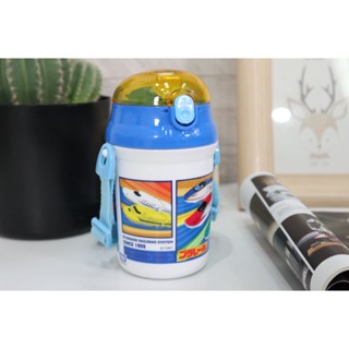 Water Bottle กระติกน้ำสำหรับเด็ก มีสายคล้องและหลอด Plarail17 JP Quality 340ml 8x9x15cm 4973307367014