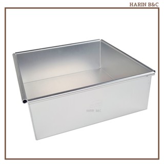 พิมพ์เค้กสี่เหลี่ยม 8นิ้ว ถอดก้น / ไม่ถอดก้น   8 inch Cake Pan Normal Type / Removable Bottom Type