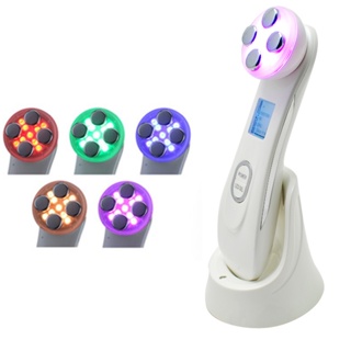 5 Color LED Photon Electroporation RF Face Beauty Massage Radio Frequency Face Lift Skin Rejuvenation Remove Wrinkle Hom