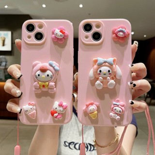 เคสโทรศัพท์มือถือแบบนิ่ม ลายการ์ตูน KT 3D สําหรับ OPPO Reno 4 5 F 2F 6 F5 F7 A3S A54 A94 A96 A76 A74 5G A16 A53 A54 A92 A12