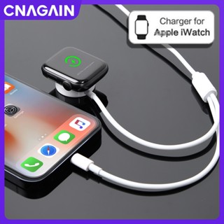 Cnagain Smart 2 in 1 ที่ชาร์จแม่เหล็กไร้สาย QI สําหรับ A-p-p-le Watch Series 8 Ultra SE 6 5 4 3 2 1 45 มม. 49 มม. 44 มม. 42 มม. 40 มม. สายชาร์จเร็ว สําหรับ IPhone และ Ipad ทุกรุ่น