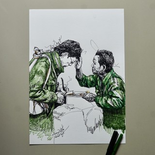 ภาพวาด หัวหน้าสืบ นาคะเสถียร Sueb03 (ภาพพิมพ์ดิจิตอล ปริ้นท์…