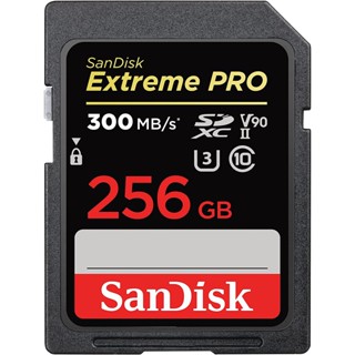 SanDisk Extreme Pro SDXC SDXDK 256GB V90, C10, UHS-II, 300MB/R, 260MB/s W เมมโมรี่การ์ดหน่วยความจำ (SDSDXDK-256G-GN4IN)