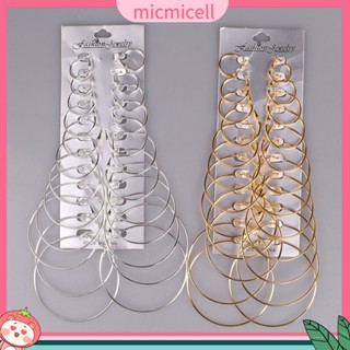 (micmicell) ต่างหูสตรี mic_12 สีทอง / เงิน