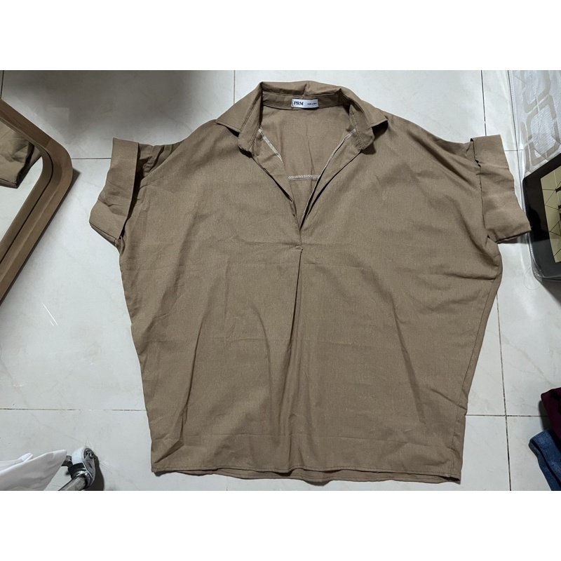 prm เสื้อคอปกผ้าฝ้ายใส่ทำงานได้