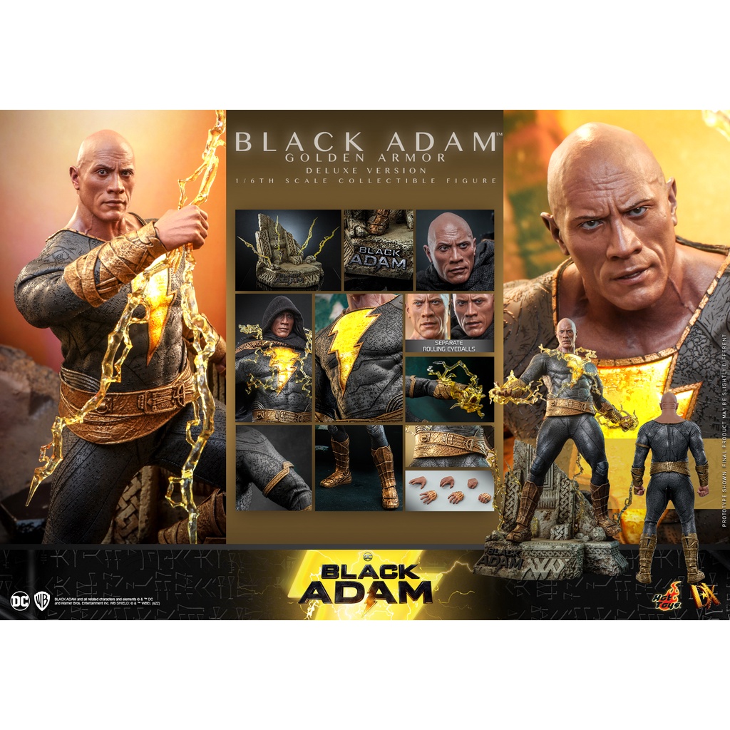 พร้อมส่ง Hot Toys DX31 1/6 Black Adam - Black Adam [Golden Armor] (Deluxe Version)