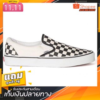 💥พร้อมส่ง💥รองเท้าVANS Slip-On (Classic) Checkerboard Black/Off White Check  ผู้ชาย รุ่นฮิต