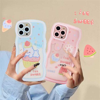 เคสโทรศัพท์มือถือ TPU ลายไอศกรีมหมี สําหรับ Redmi Note 11S 11 Pro Redmi 10C 10A 9C 9T 9A Note 10 5G Note 10S Note 9 Note8 Poco M3 Pro X3 Pro NFC