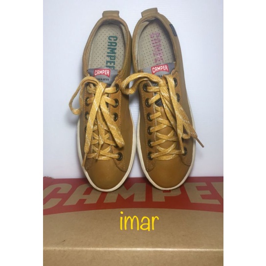 CAMPER Sneakers 36EU(23.5cm) ของแท้ มือ 2 รุ่น imar, รองเท้า CAMPER หนังแท้ พื้นเต็ม มีตำหนิบางจุดมี