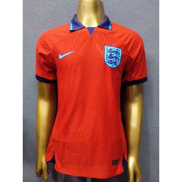 เสื้อฟุตบอลทีมชาติ อังกฤษ(สีแดง) England Away Jersey(Authentic) World Cup 2022 เกรดPlayer