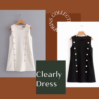 Clearly dress มินิเดรสแต่งกระดุม