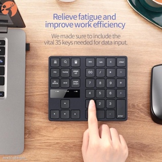 ◄แป้นพิมพ์ตัวเลขดิจิตอลไร้สาย 2.4GHz 35-คีย์สําหรับ Ios Android Windows Yd