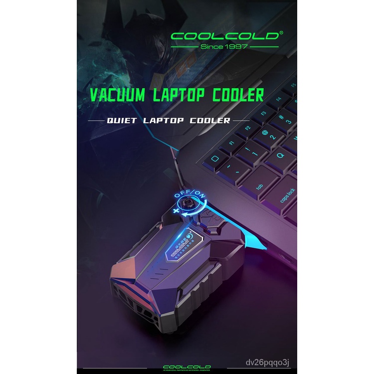 COOLCOLD Vacuum Portable Laptop Cooler USB Air Cooler External Extracting Cooling Fan Notebook for 15 15.6 17 Inch Lapto #8