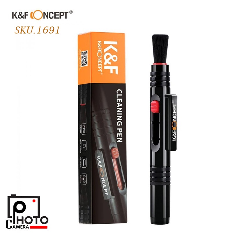 K&F Lens Cleaning Pen SKU.1691 Double-sided Carbon Head  ปากกาทำความสะอาดเลนส์ 3 in 1