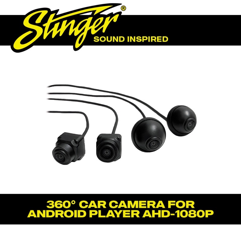 Stinger Kamera 360° | Stinger 360° กล้องติดรถยนต์พร้อมมุมมอง 3D Ahd 1080 สําหรับเครื่องเล่น Android