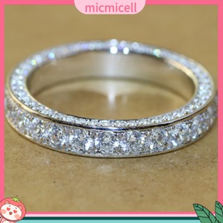 (micmicell) แหวนแฟชั่นประดับไรน์สโตนสําหรับผู้หญิง