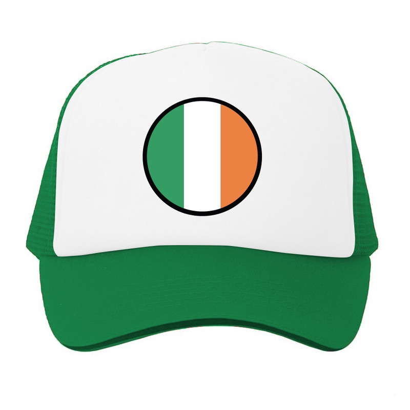หมวก Trucker พรีเมี่ยม CAMOE Ireland Flag Irlandia Flag