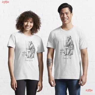 irjfje A Fisher Of Fish (inspired by RDR2) Essential T-Shirt เสื้อยืด ดพิมพ์ลาย เสื้อยืดผ้าฝ้าย คอกลม cotton ความนิยม di