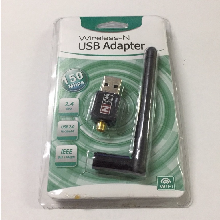 USB-Wifi 150mbps wireless-N usb adapter ตัวรับสัญญาณไวไฟ อินเตอร์เน็ต สำหรับคอมพิวเตอร์ PC Laptop
