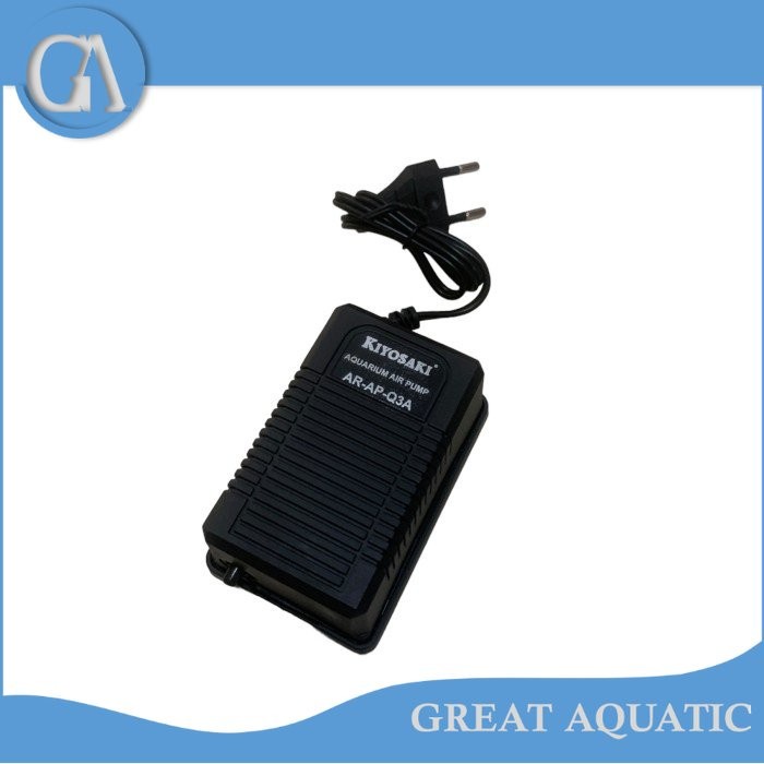 MESIN KIYOSAKI AR AP Q3 Q 3 A เครื่องเติมอากาศเครื่องฟองสบู่ตู้ปลา 1 หลุม