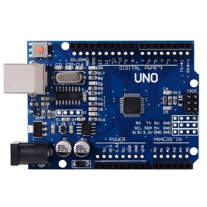 บอร์ด UNO R3 Driver CH340 บอร์ดควบคุม พร้อม Pin Header