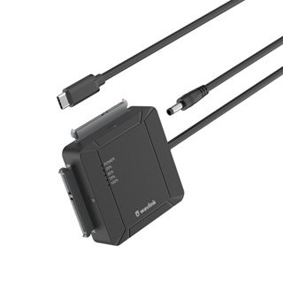 Wavlink อะแดปเตอร์ฮาร์ดไดรฟ์ USB C เป็น Dual Bay SATA ภายนอก 2.5 นิ้ว 3.5 นิ้ว SATA 2x18 TB 5Gbps SATA III UASP