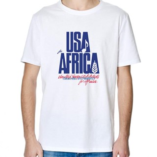 เสื้อเชิ้ต Wij Zijn De Wereld Anniversary Usa Voor Afrika Verenigde Kunstenaars Grafische เสื้อยืดขนาดใหญ่ ฮาราจูกุ สตรี