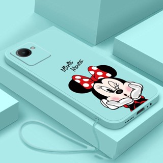 [ฟรีสายคล้อง] Realme C30s C30 Narzo 50A 50i Prime Lovey Minnie เคสโทรศัพท์ ยางซิลิโคนเหลว ตลก กันกระแทก