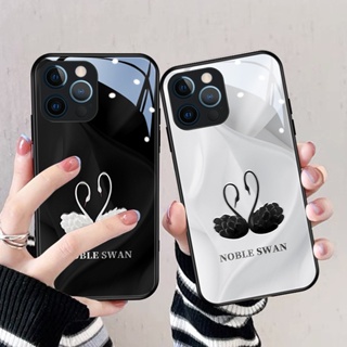 Dmy เคสกระจกนิรภัย สําหรับ iphone 12 13 mini 14 pro max 11 6 PLUS xs max XR X 6S 7 PLUS 8