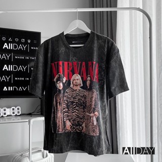 เสื้อวินเทจโอเวอร์ไซส์ สกีนลายลายNIRVANA ผ้าเกรดAพรีเมี่ยม ✅ของแท้100%