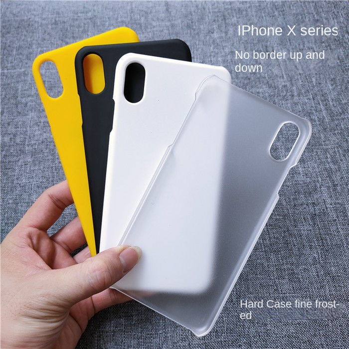 ฝาครอบด้านหลัง PC แบบแข็งบางเฉียบสําหรับ Iphone X XS Max XR ไม่มีสีเหลืองเคสโทรศัพท์ด้านหลังโปร่งใส