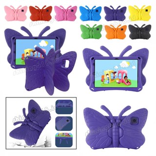 For Samsung Galaxy Tab A 8.0 With S Pen 2019 SM-P205 P200 Cute Kids Case Shockproof EVA Butterfly Pattern Foldable Stand Tablet Cover