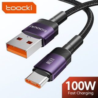 Toocki สายชาร์จ USB Type C 60W 100W USB C เป็น Type C ยาว 1 ม. 2 ม. 3 ม. ชาร์จเร็ว