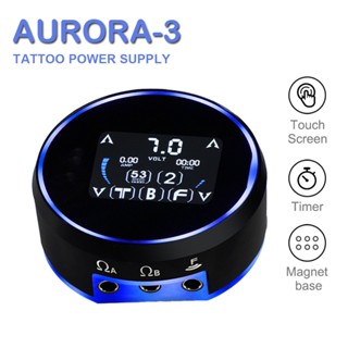 Aurora 3 Tattoo Power Supply Tattoo Battery Mini Power source NEW AURORA III LCD Digital Fulll Touch Screen Power Supply