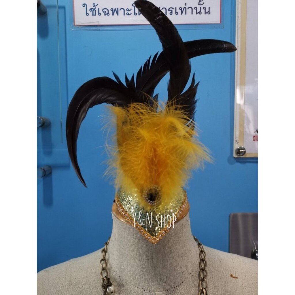 หมวกดรัมเมเยอร์เด็กผู้หญิง หมวกพาเหรด สีสันสดใส งานแสดง อนุบาล ประถม | หมวกขนนก Y&NShop - รูปที่ 2