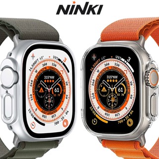 [2 แพ็ก] Ninki เคสนาฬิกาข้อมือ PC แข็ง บางมาก ป้องกันรอยหน้าจอ สําหรับ Apple Watch Ultra 49 มม. iWatch Ultra 49 มม.