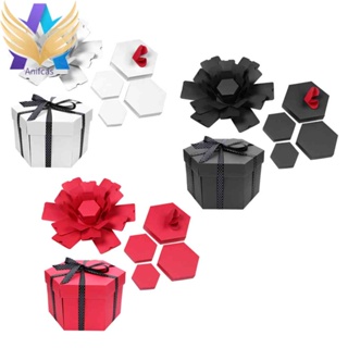 Creative Explosion Box Hexagonal DIY Photo Album Scrapbooking Bomb Box Gift