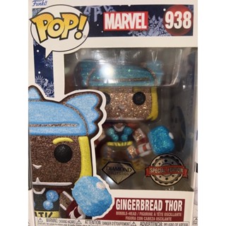 Funko pop! ไลน์ Marvel ตัว Gingerbread Thor diamond มือหนึ่ง ของแท้ 100%