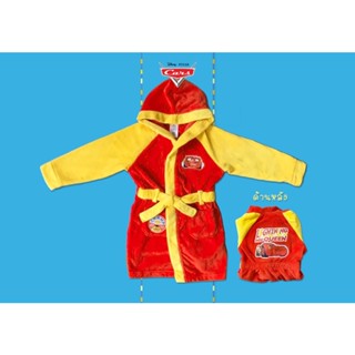 ✅ [5-6Y] Disney Store Dressing Gown Lightning McQueen ชุดคลุมอาบน้ำ ดิสนี่ย คาร์