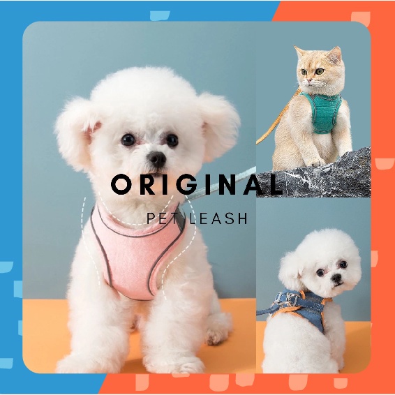 [🚚 พร้อมส่ง] สายจูงสัตว์เลี้ยง Original Pet Leash สายจูงแมว หมา