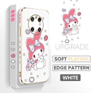 เคสโทรศัพท์มือถือ TPU แบบนิ่ม ลายการ์ตูนเมโลดี้ ป้องกันเลนส์กล้อง สําหรับ Huawei Mate 20 30 40 Pro 20X