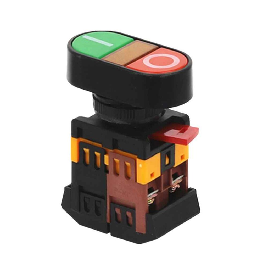 APBB-22N 22mm ปุ่มเปิด-ปิด กดติด-ปล่อยดับ พร้อมไฟแสดงสถานะ Start-Stop Push Button Switch with LED Light