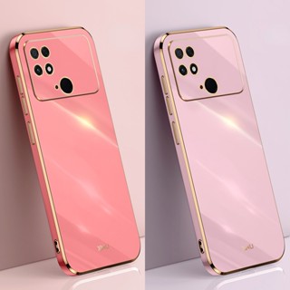 เคสโทรศัพท์ซิลิโคน TPU แบบนิ่ม ทรงสี่เหลี่ยม กันกระแทก หรูหรา สําหรับ Xiaomi Poco C40